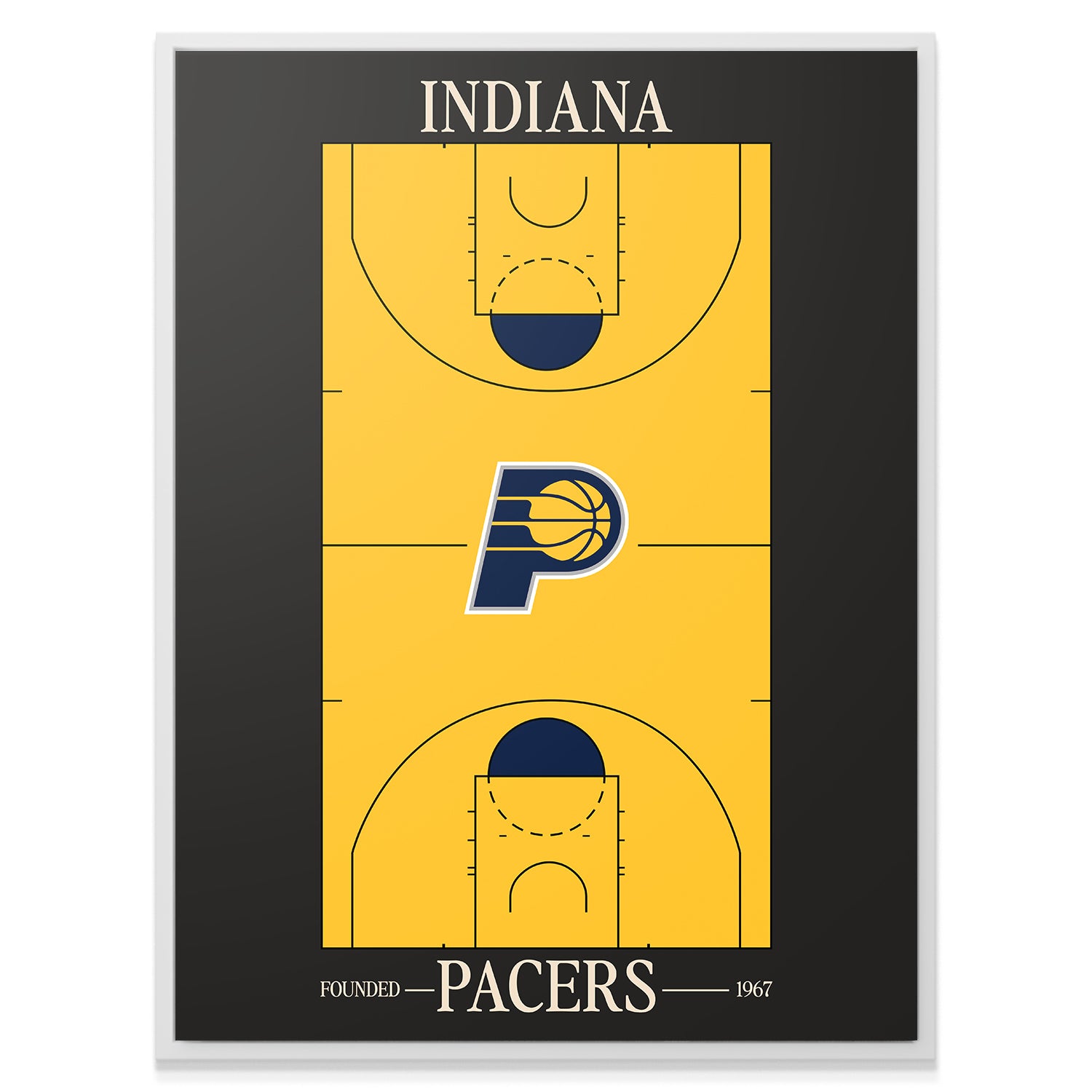 Top Court Design - Pacers - IKONICK - NBA Teams