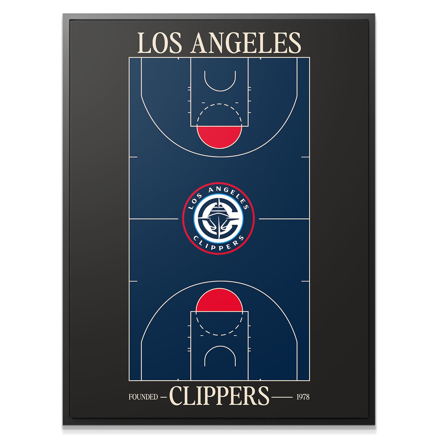 Top Court Design - Clippers - IKONICK - NBA Teams