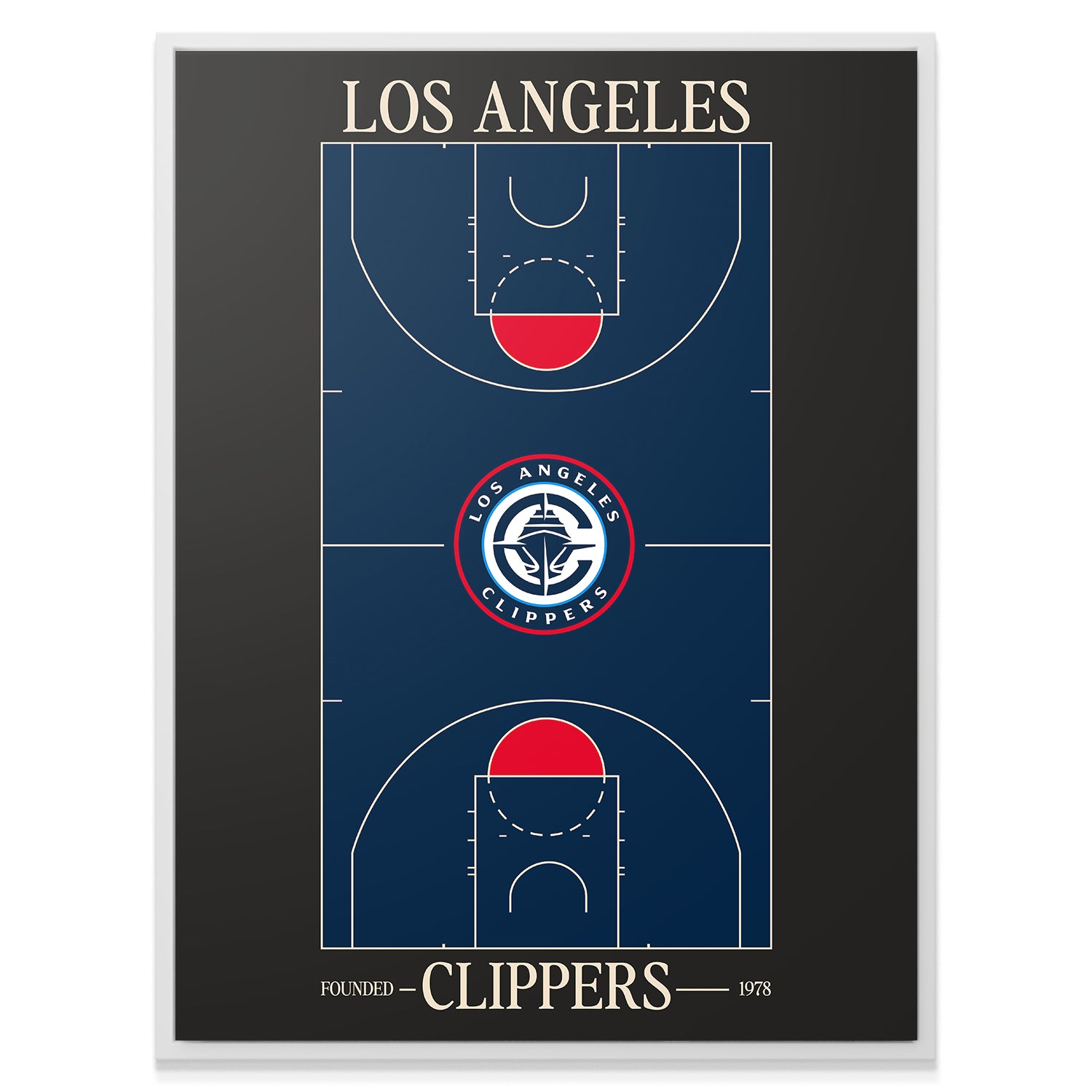 Top Court Design - Clippers - IKONICK - NBA Teams