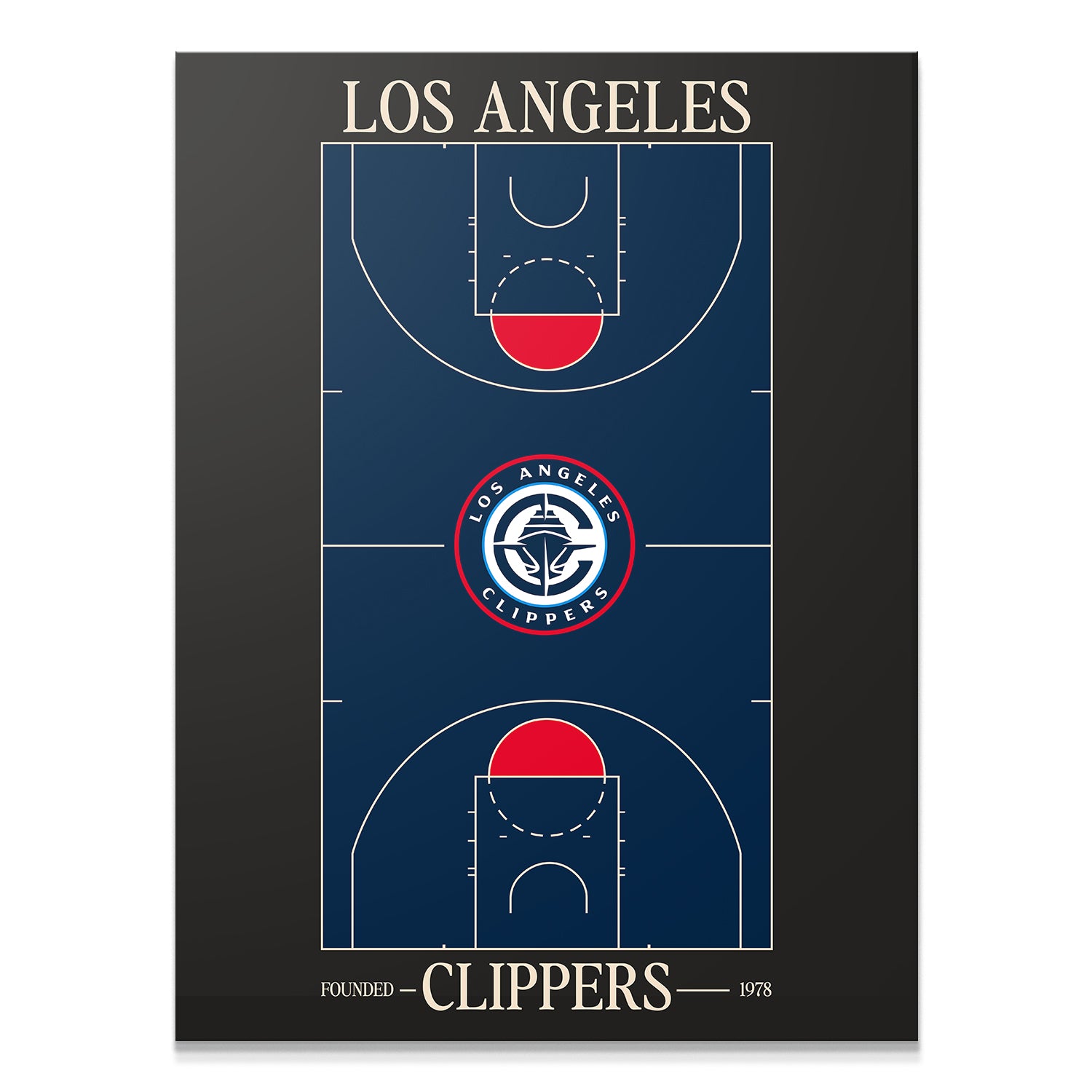 Top Court Design - Clippers - IKONICK - NBA Teams
