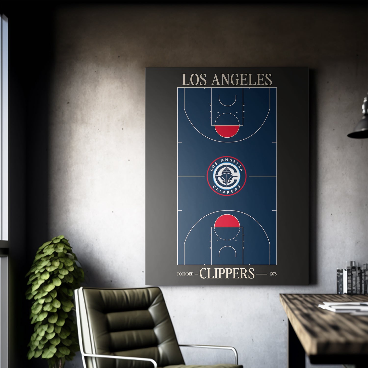 Top Court Design - Clippers - IKONICK - NBA Teams