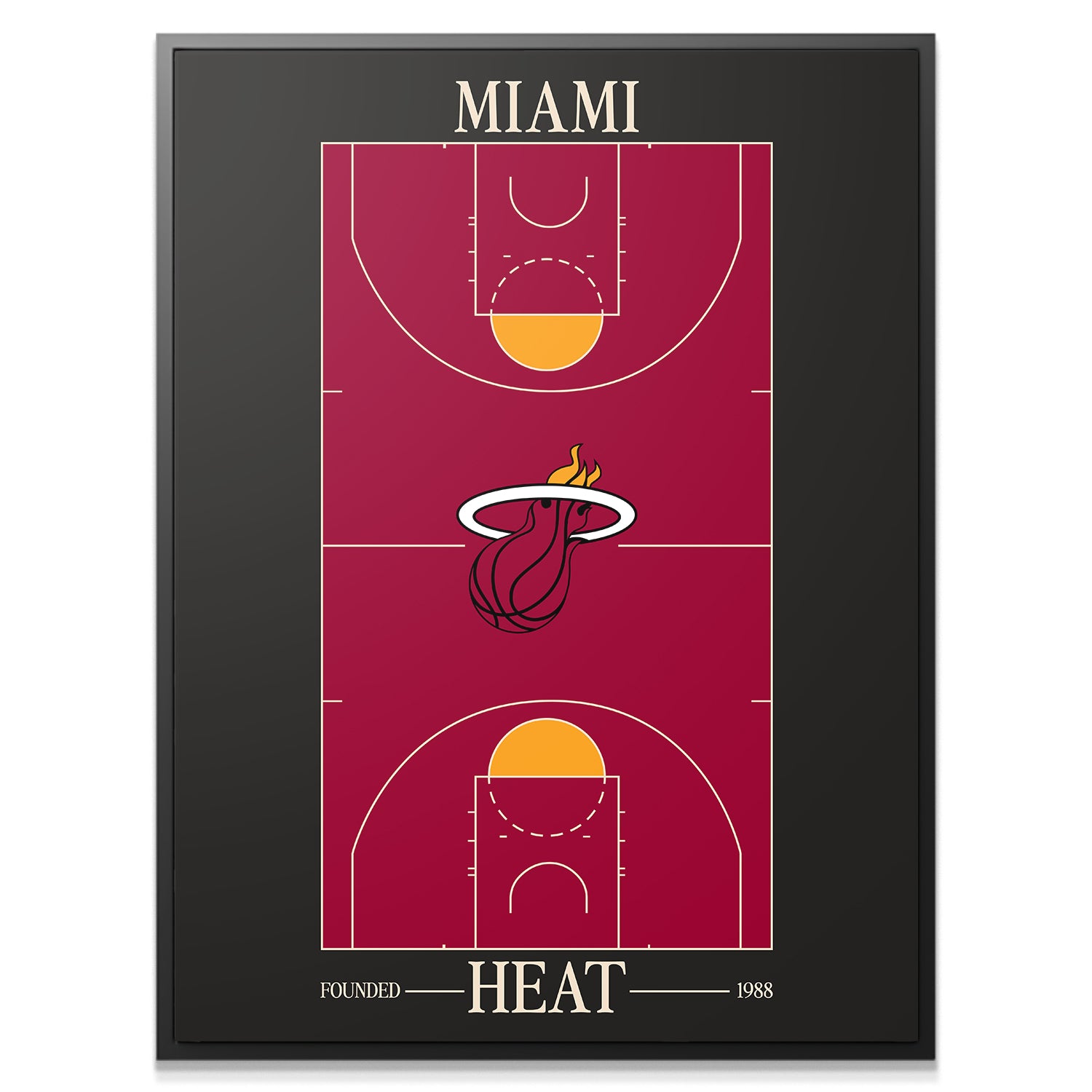 Top Court Design - Heat - IKONICK - NBA Teams