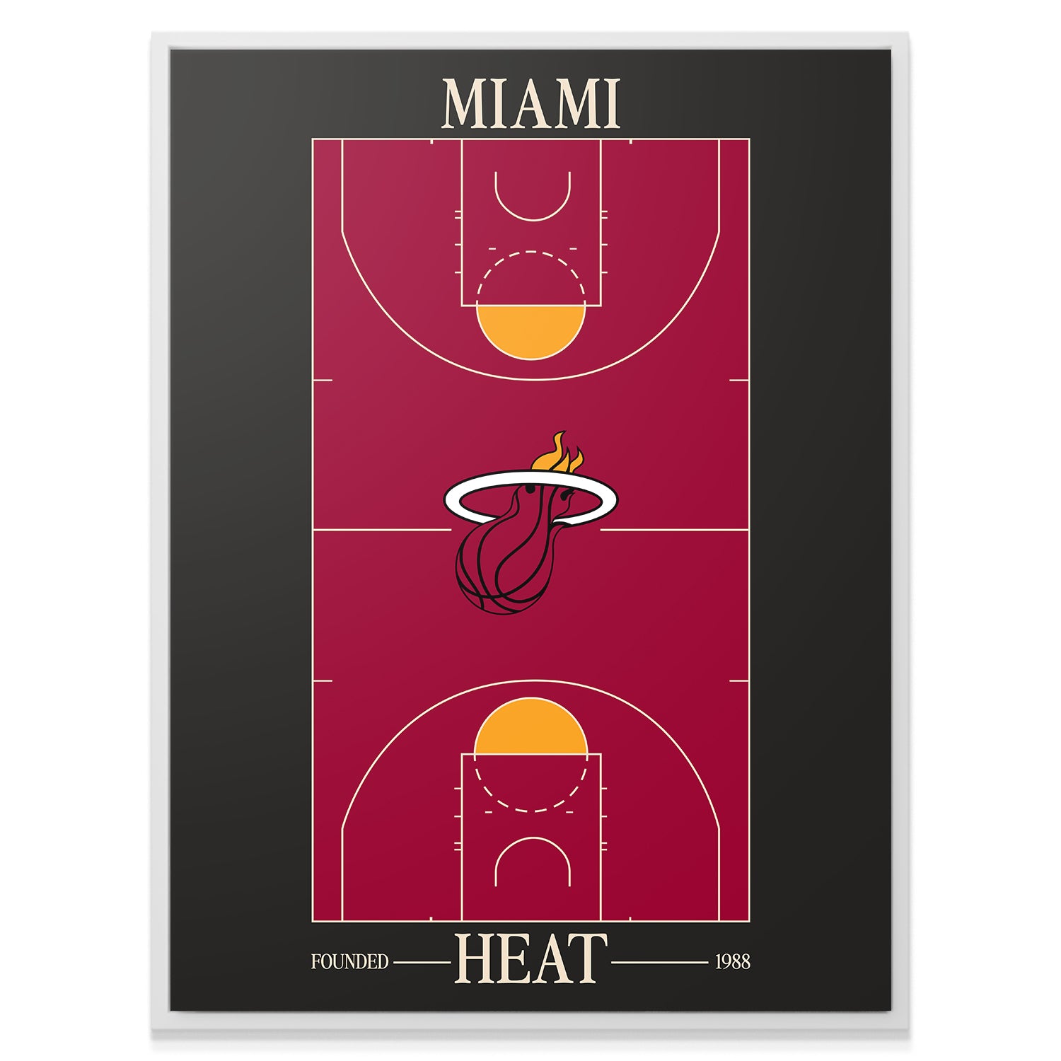 Top Court Design - Heat - IKONICK - NBA Teams