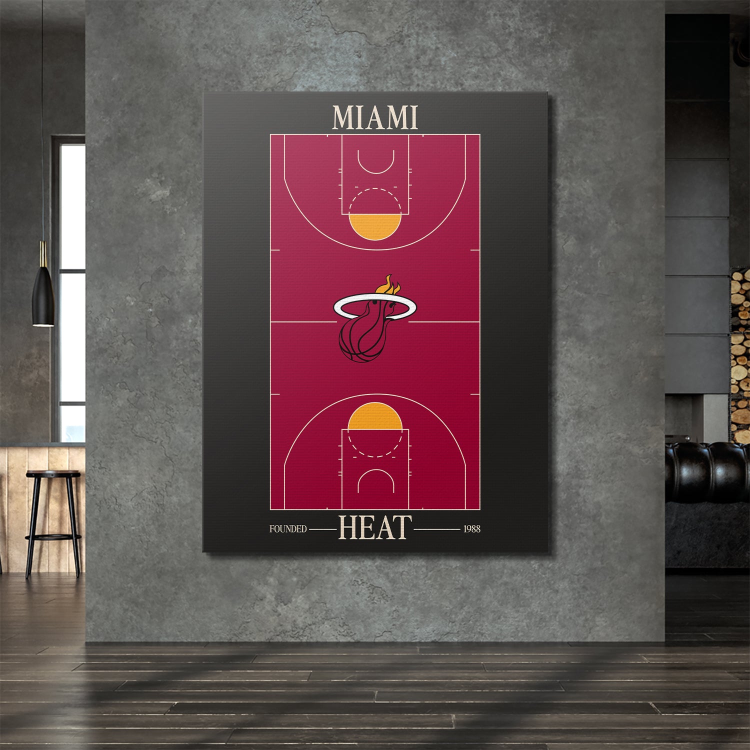 Top Court Design - Heat - IKONICK - NBA Teams