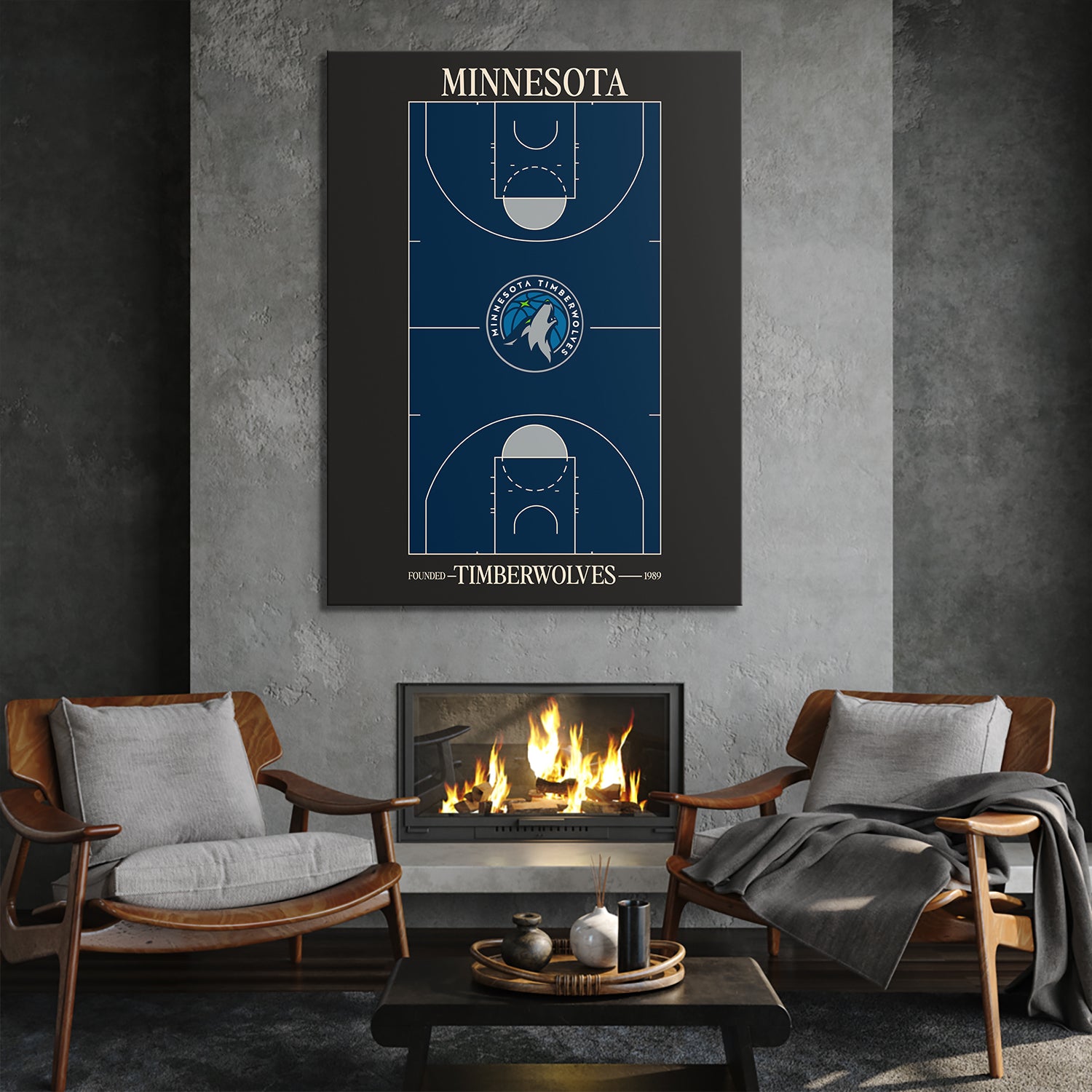 Top Court Design - Timberwolves - IKONICK - NBA Teams