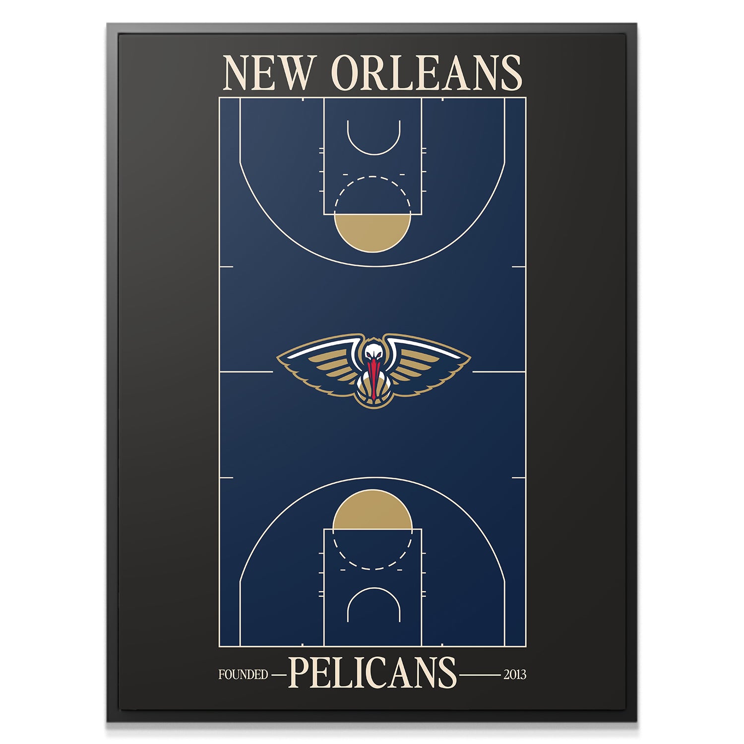 Top Court Design - Pelicans - IKONICK - NBA Teams