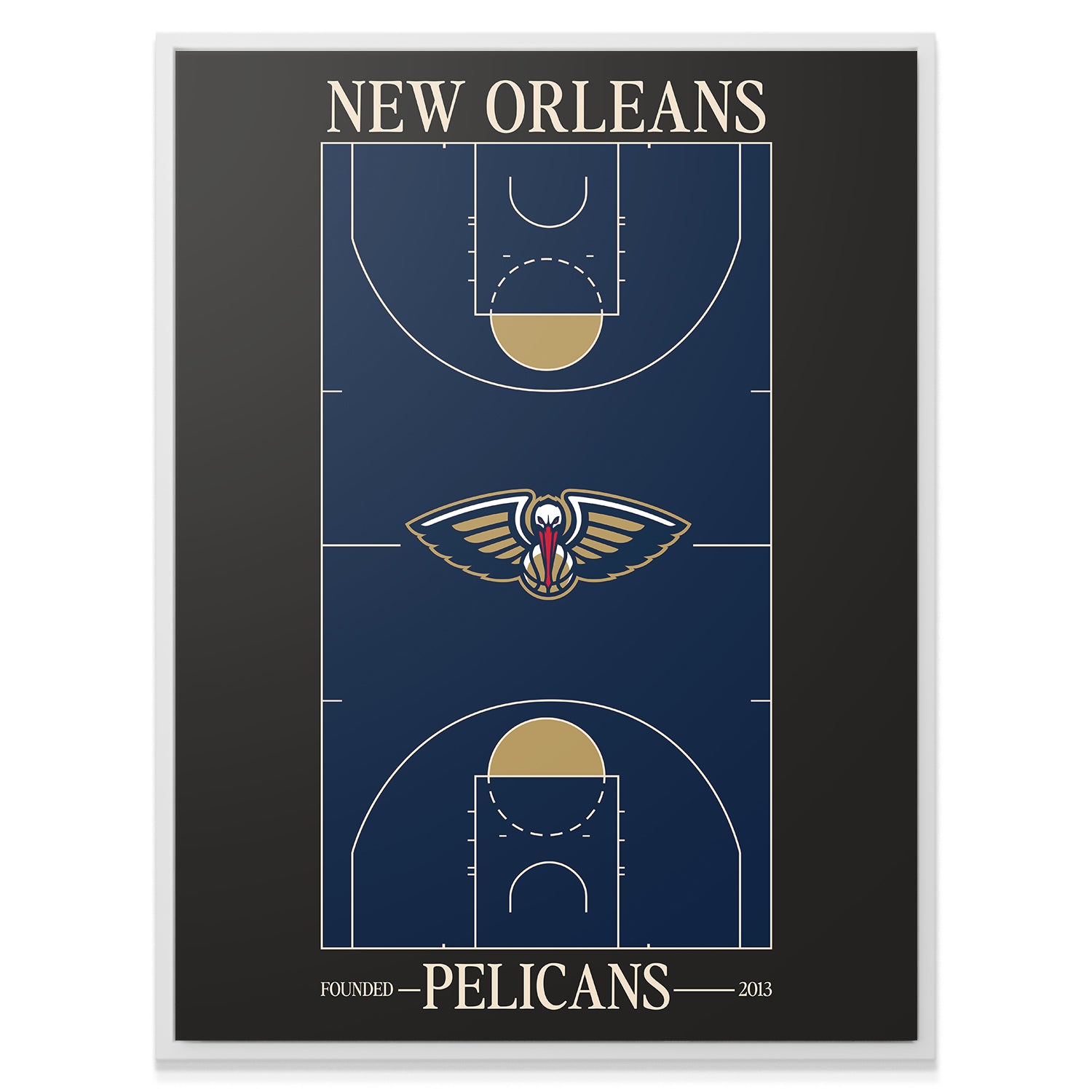 Top Court Design - Pelicans - IKONICK - NBA Teams