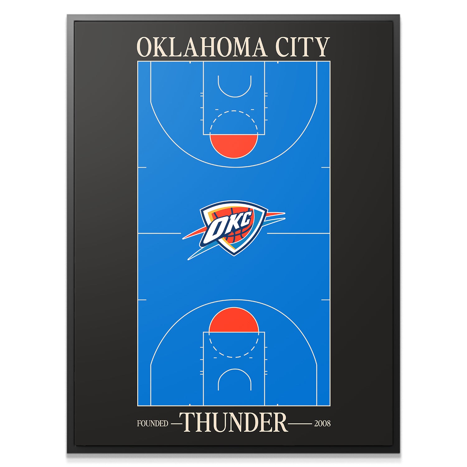 Top Court Design - Thunder - IKONICK - NBA Teams