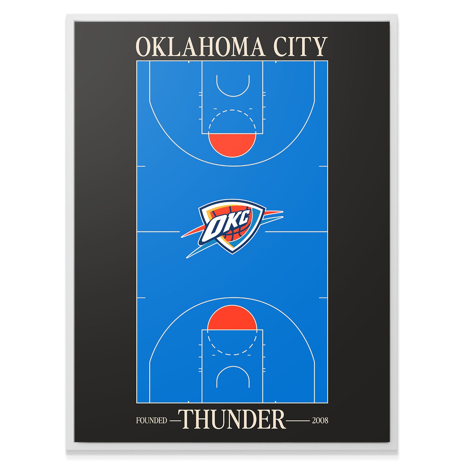 Top Court Design - Thunder - IKONICK - NBA Teams
