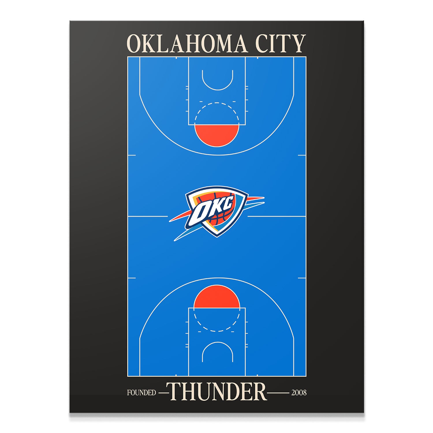 Top Court Design - Thunder - IKONICK - NBA Teams