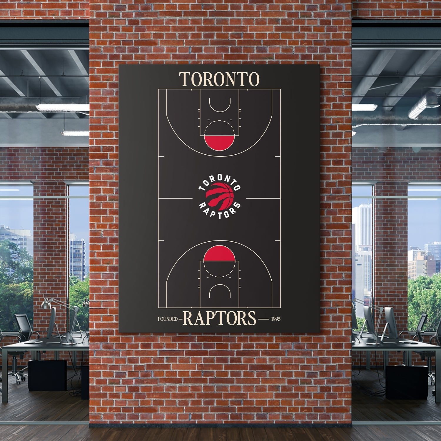Top Court Design - Raptors - IKONICK - NBA Teams