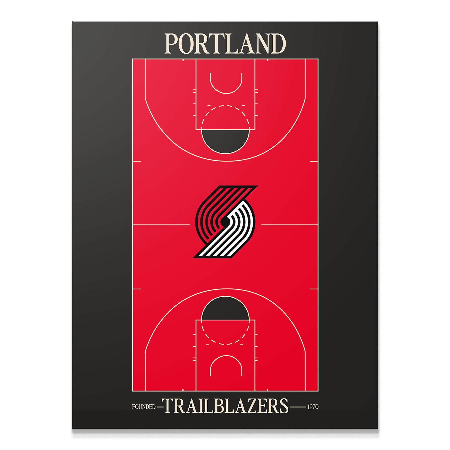 Top Court Design - Blazers - IKONICK - NBA Teams