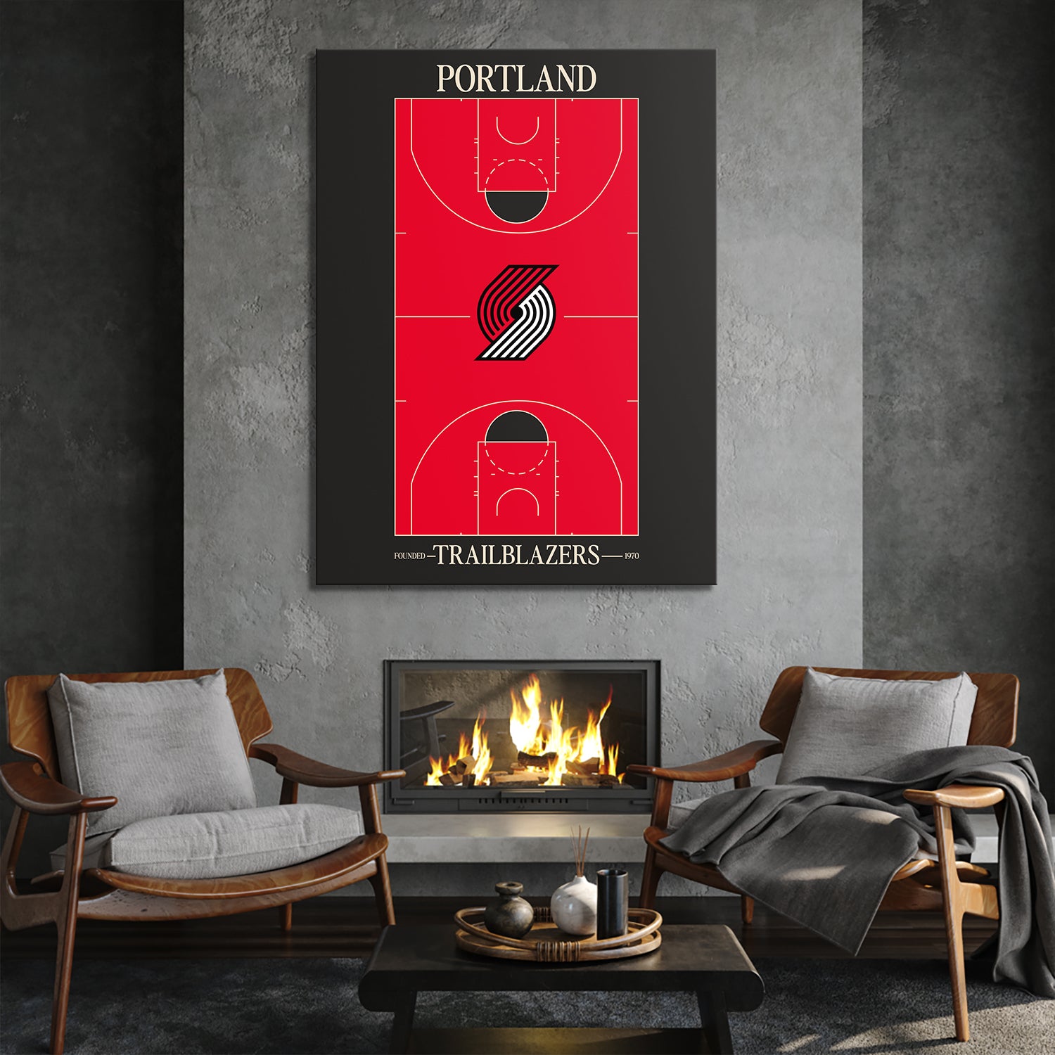 Top Court Design - Blazers - IKONICK - NBA Teams