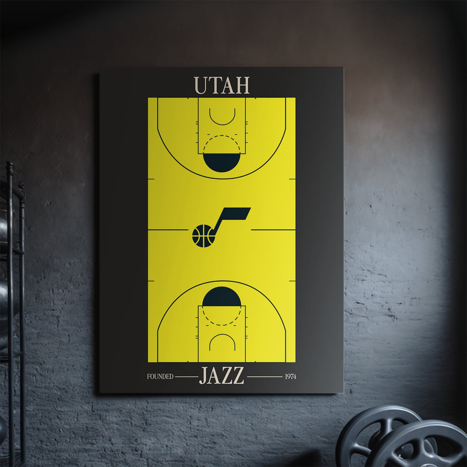 Top Court Design - Jazz - IKONICK - NBA Teams