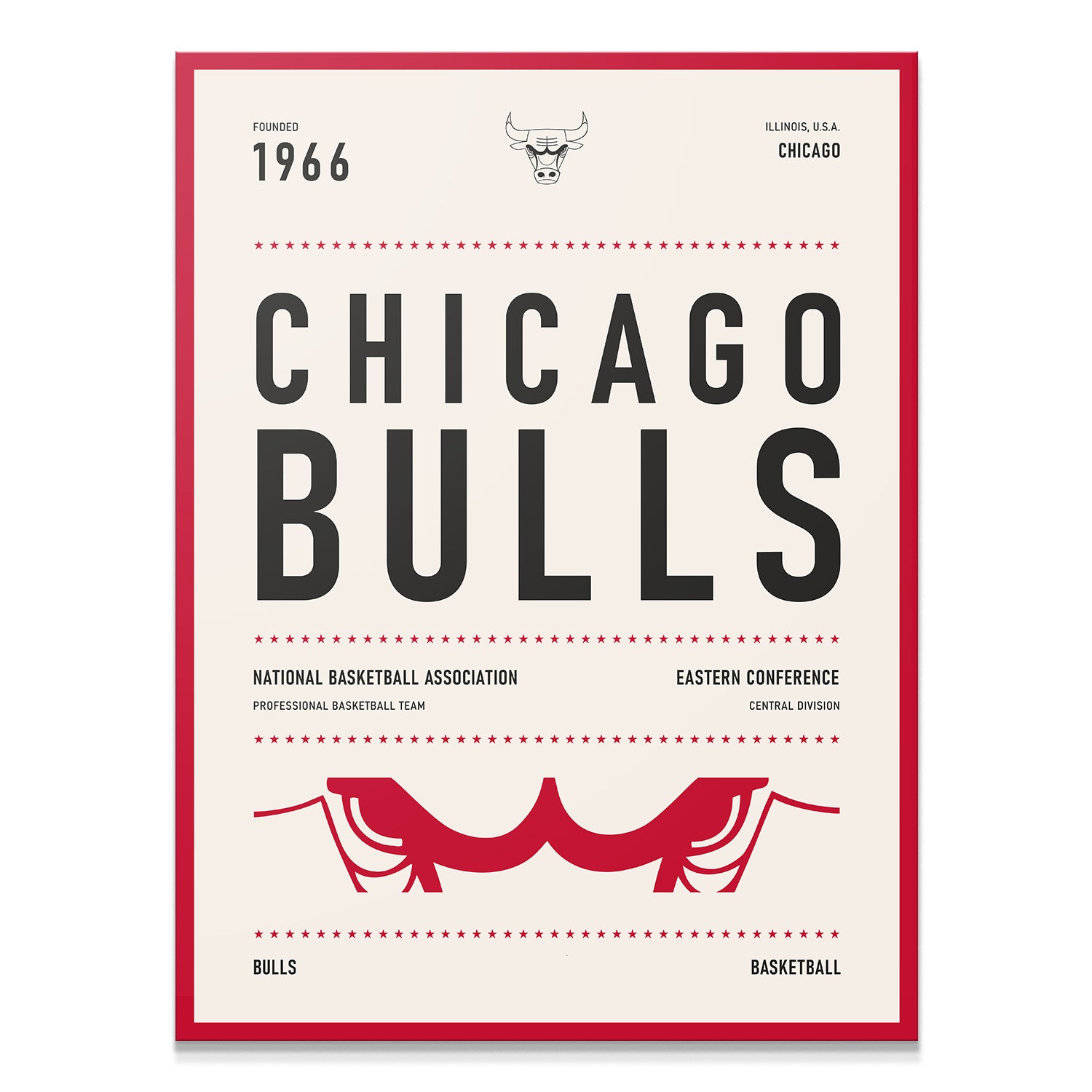 Team Poster - Bulls - IKONICK - NBA Teams