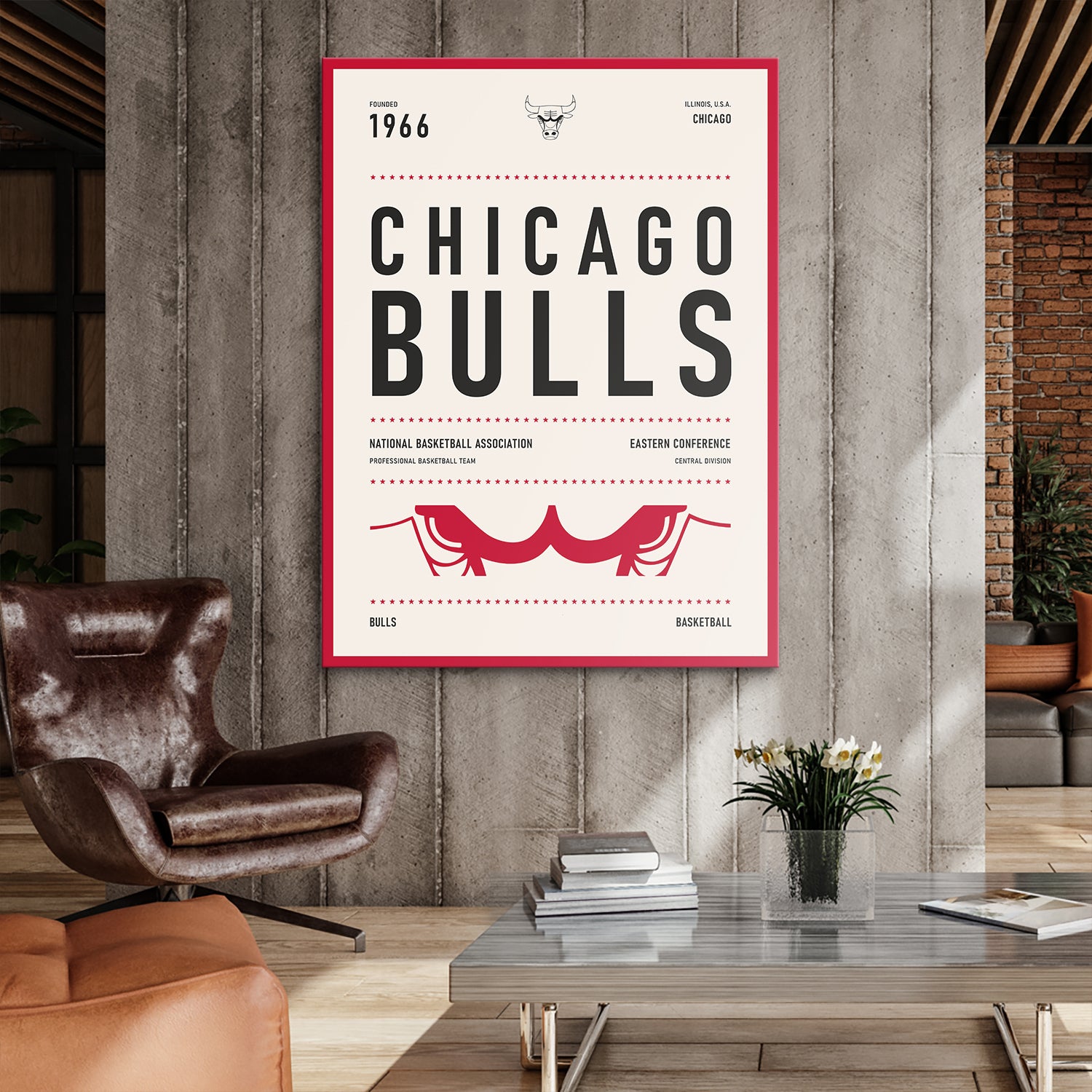 Team Poster - Bulls - IKONICK - NBA Teams