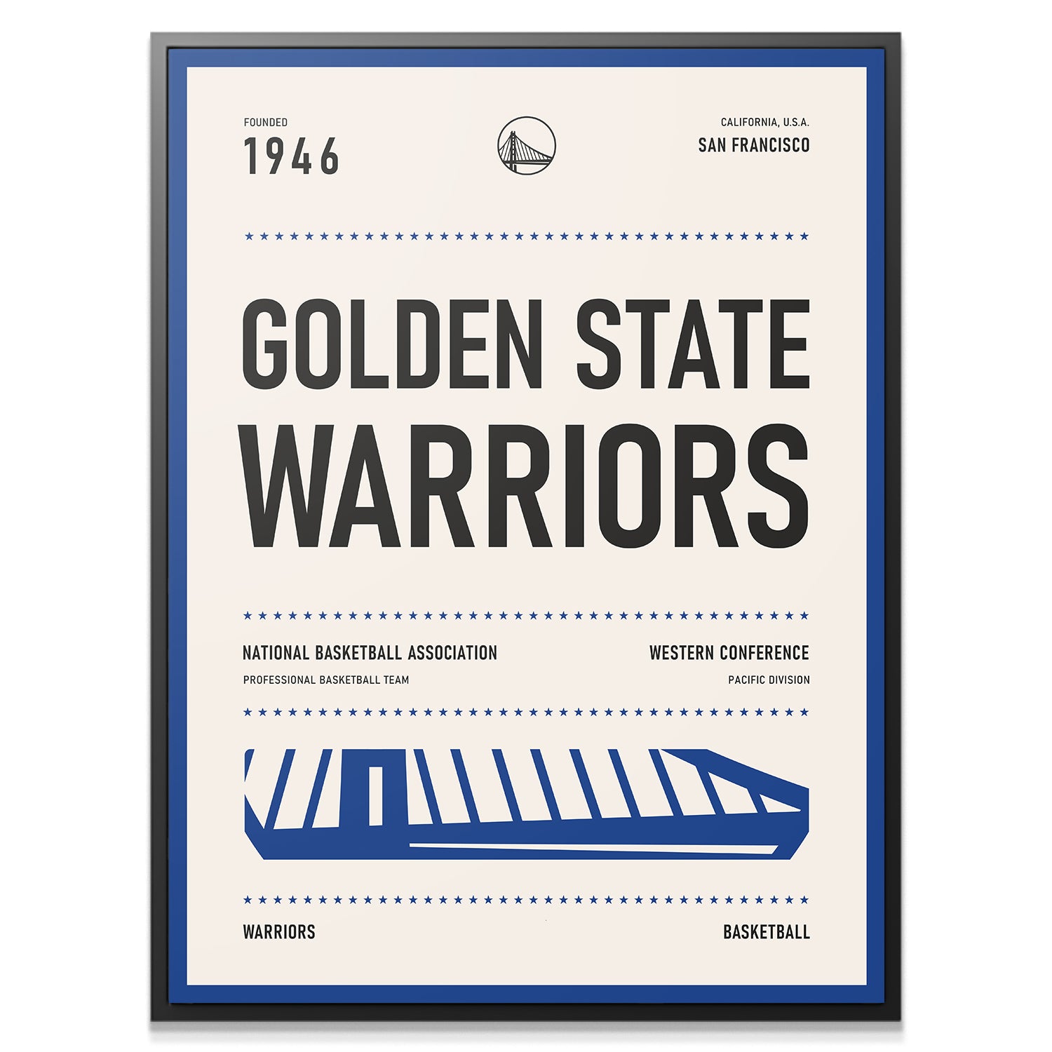 Team Poster - Warriors - IKONICK - NBA Teams
