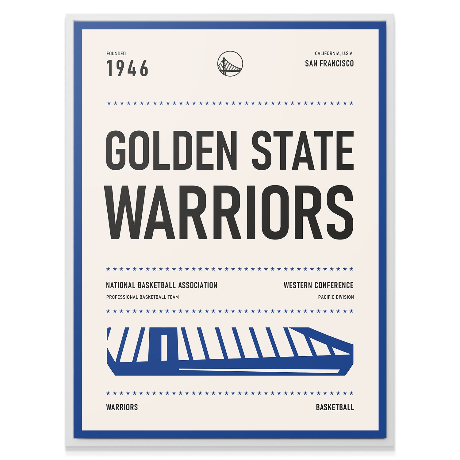 Team Poster - Warriors - IKONICK - NBA Teams