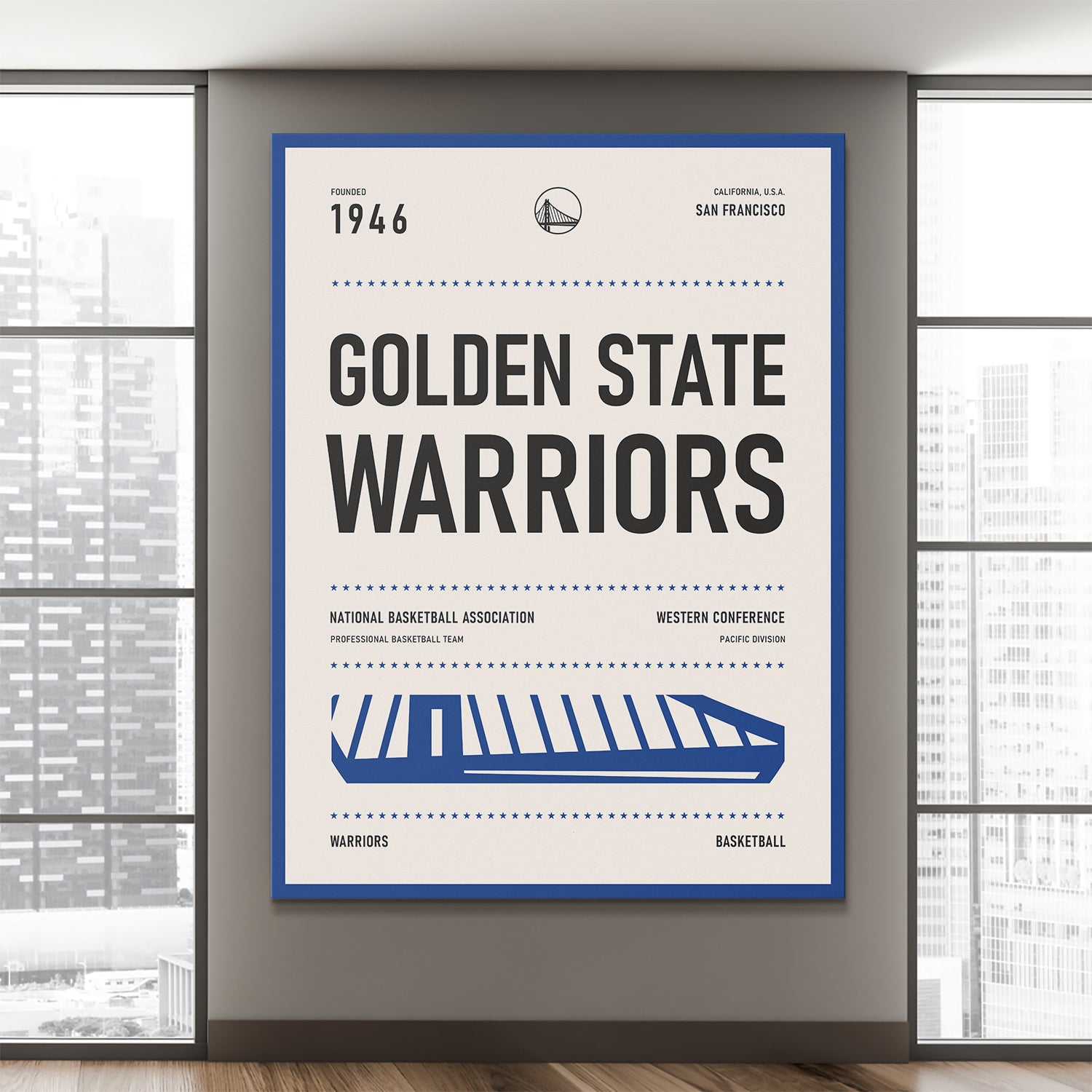 Team Poster - Warriors - IKONICK - NBA Teams