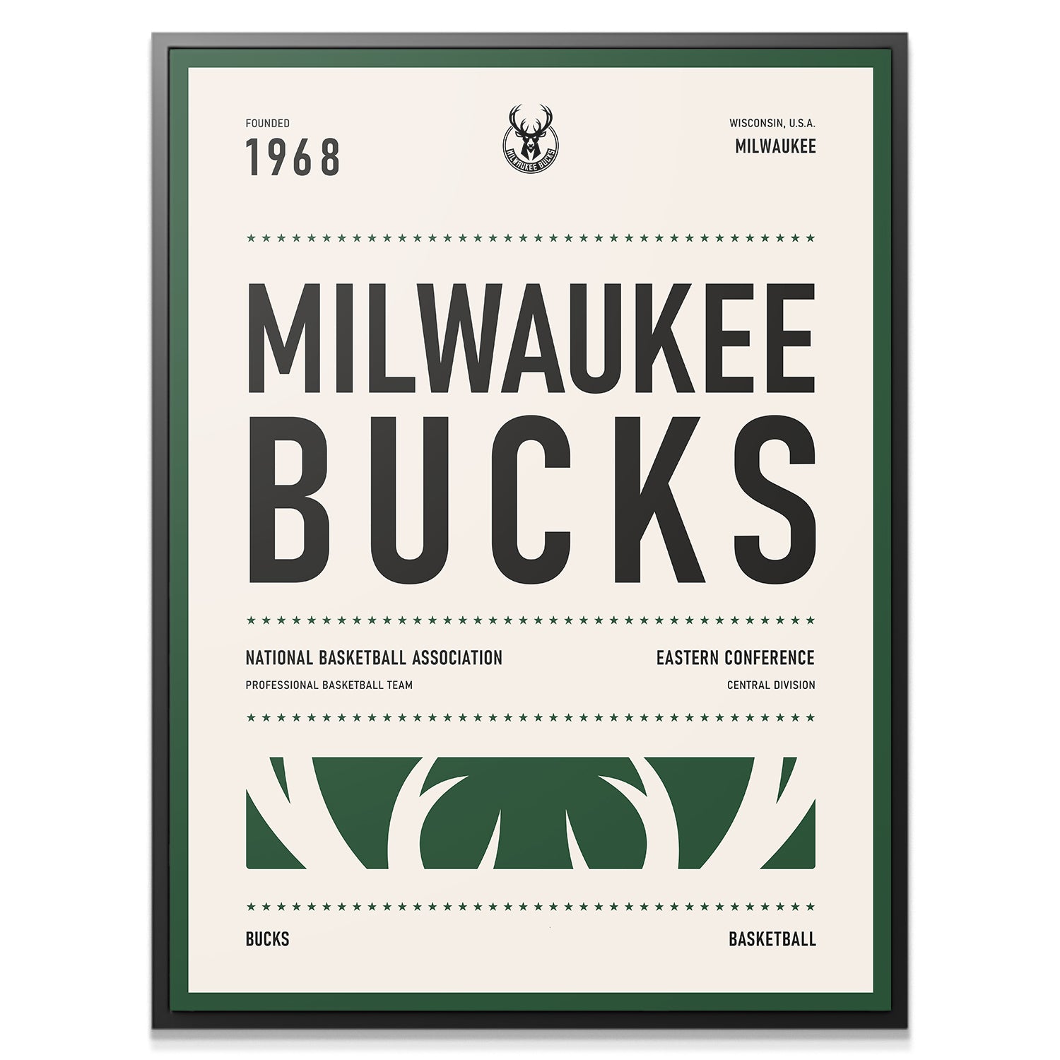 Team Poster - Bucks - IKONICK - NBA Teams