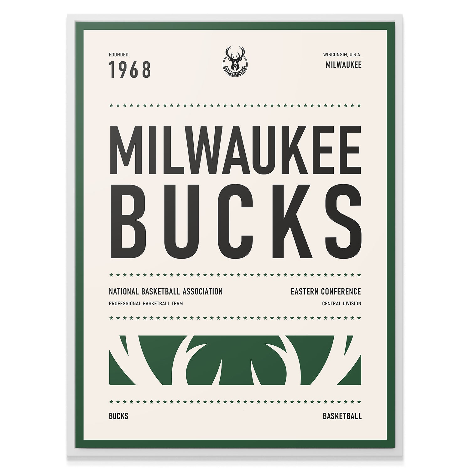 Team Poster - Bucks - IKONICK - NBA Teams