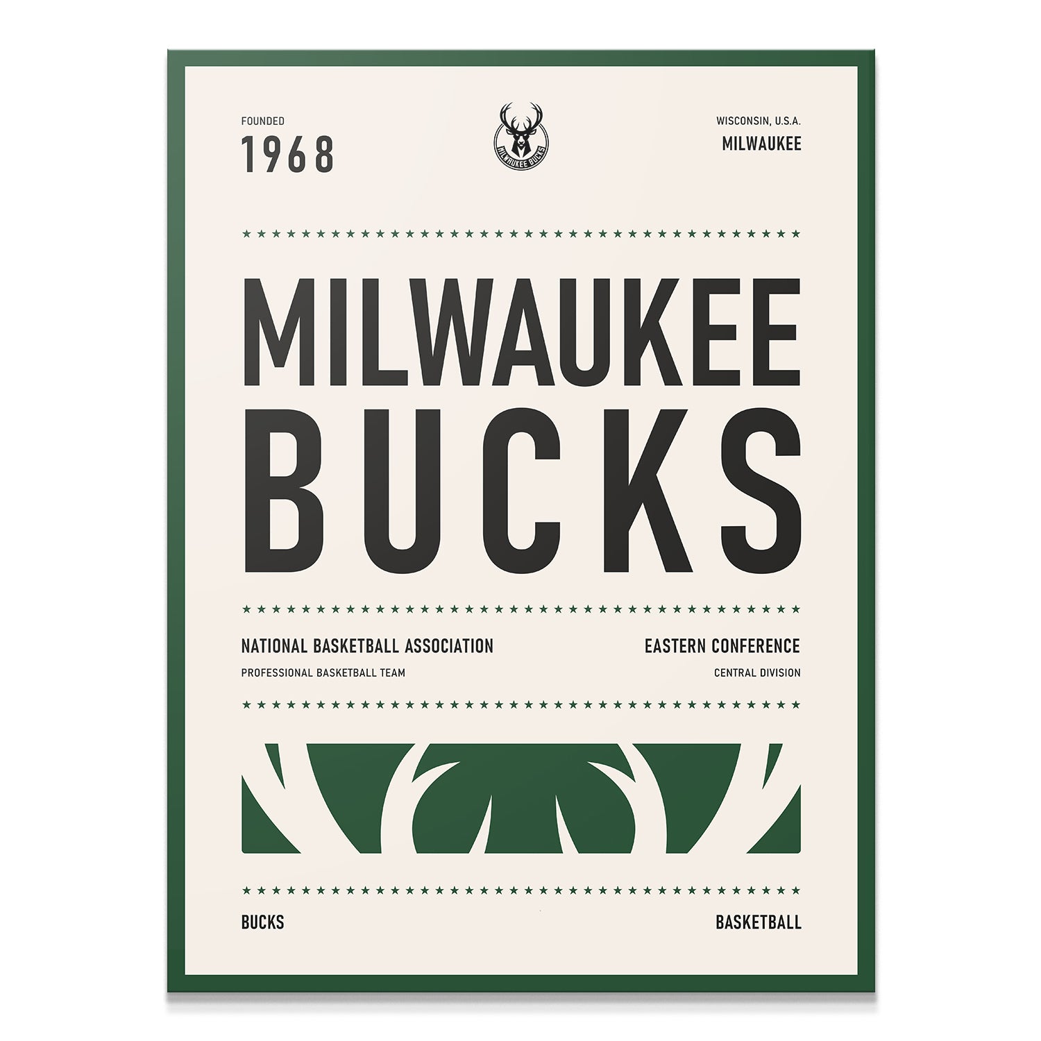 Team Poster - Bucks - IKONICK - NBA Teams