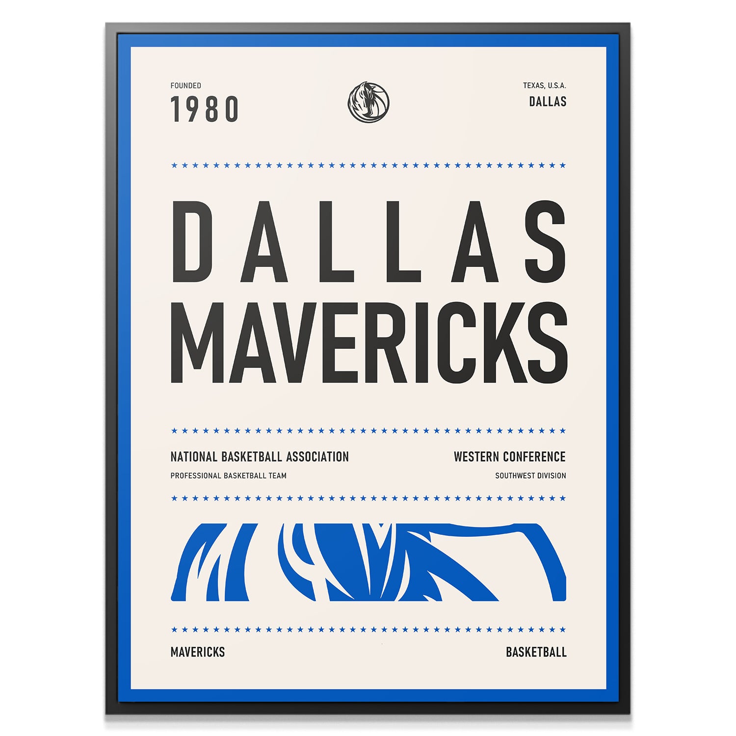 Team Poster - Mavericks - IKONICK - NBA Teams
