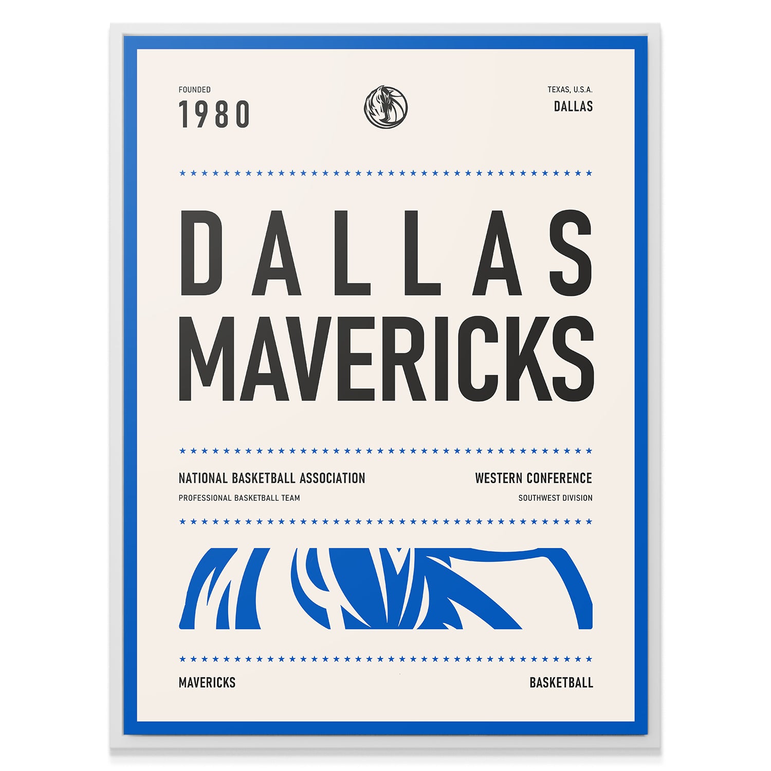 Team Poster - Mavericks - IKONICK - NBA Teams