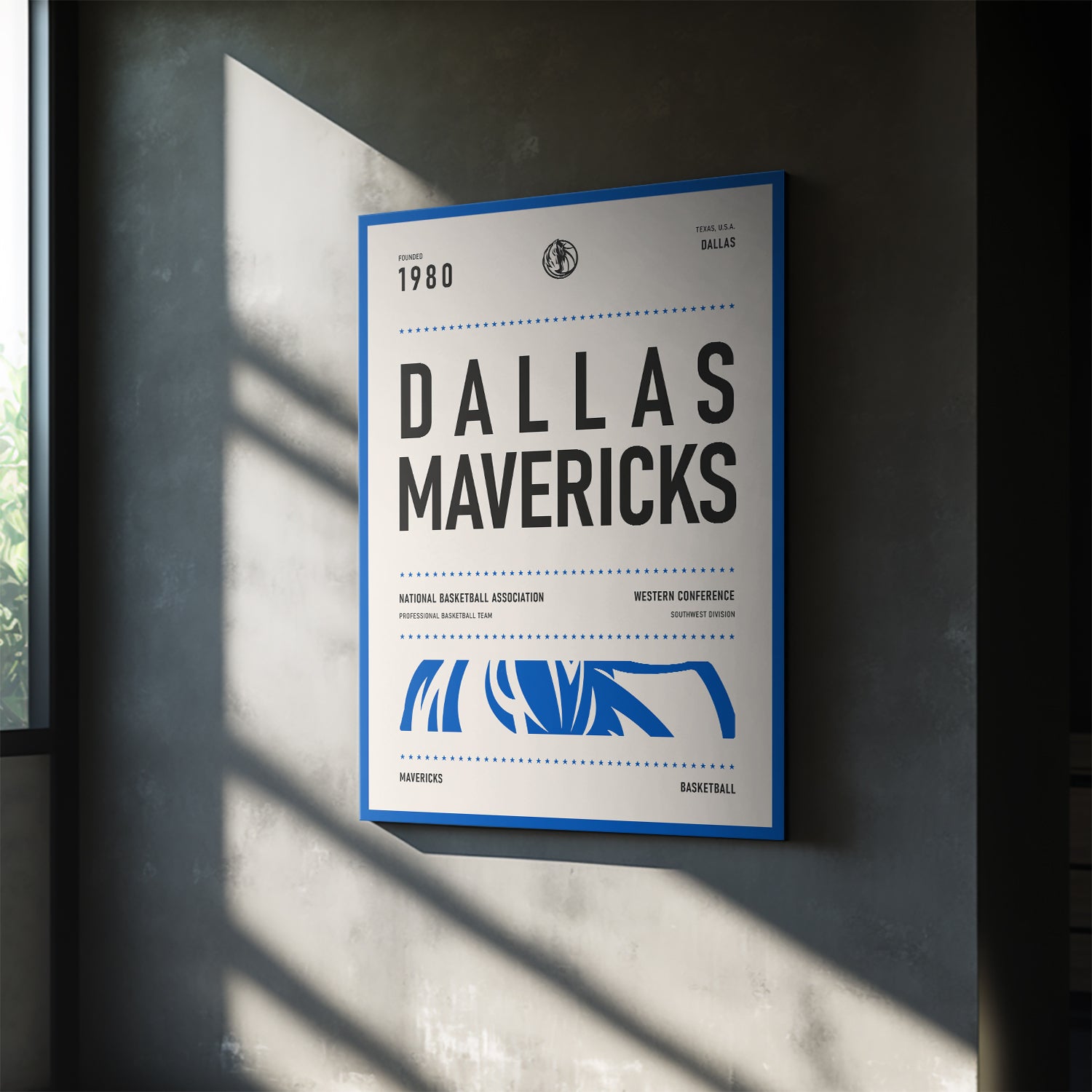 Team Poster - Mavericks - IKONICK - NBA Teams