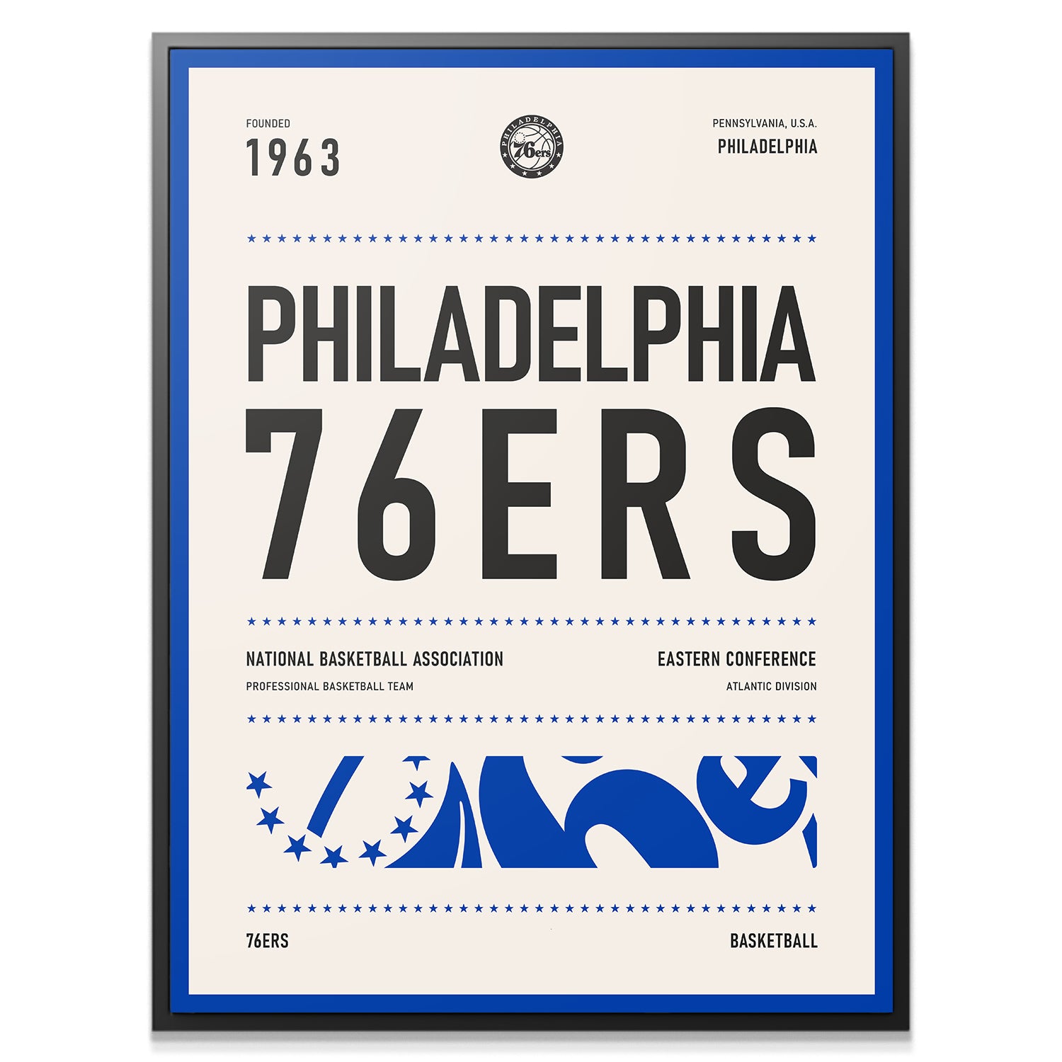 Team Poster - 76ers - IKONICK - NBA Teams