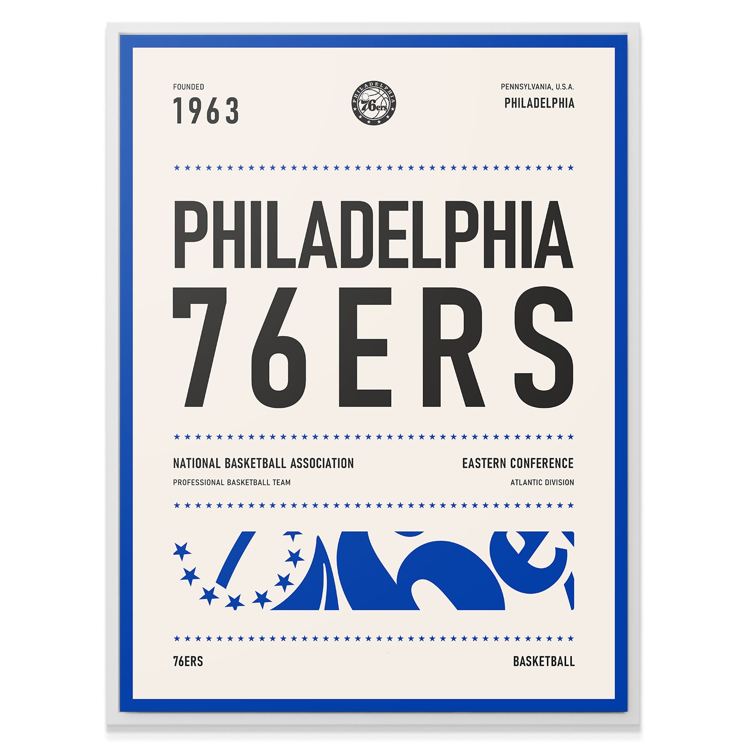 Team Poster - 76ers - IKONICK - NBA Teams