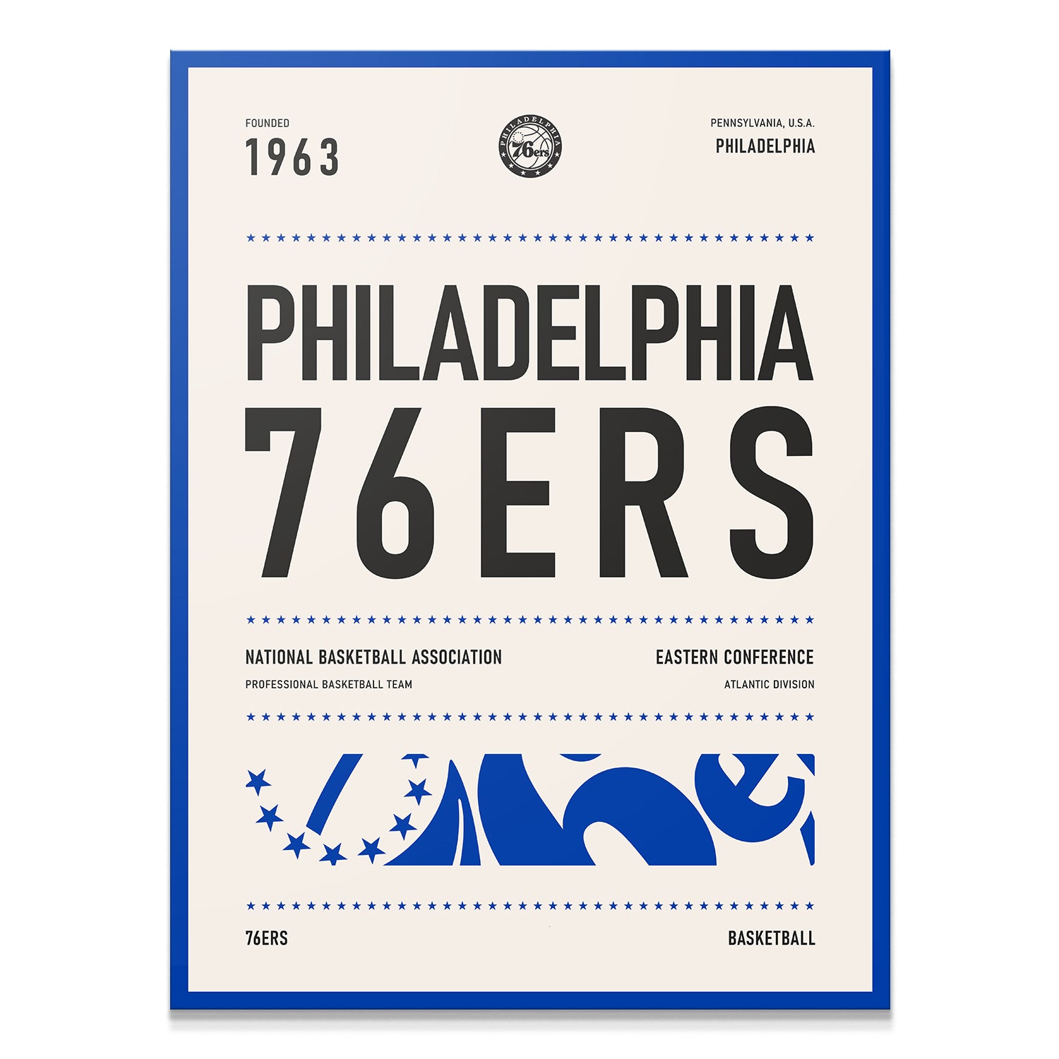 Team Poster - 76ers - IKONICK - NBA Teams