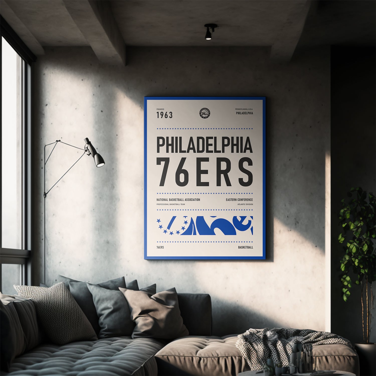 Team Poster - 76ers - IKONICK - NBA Teams