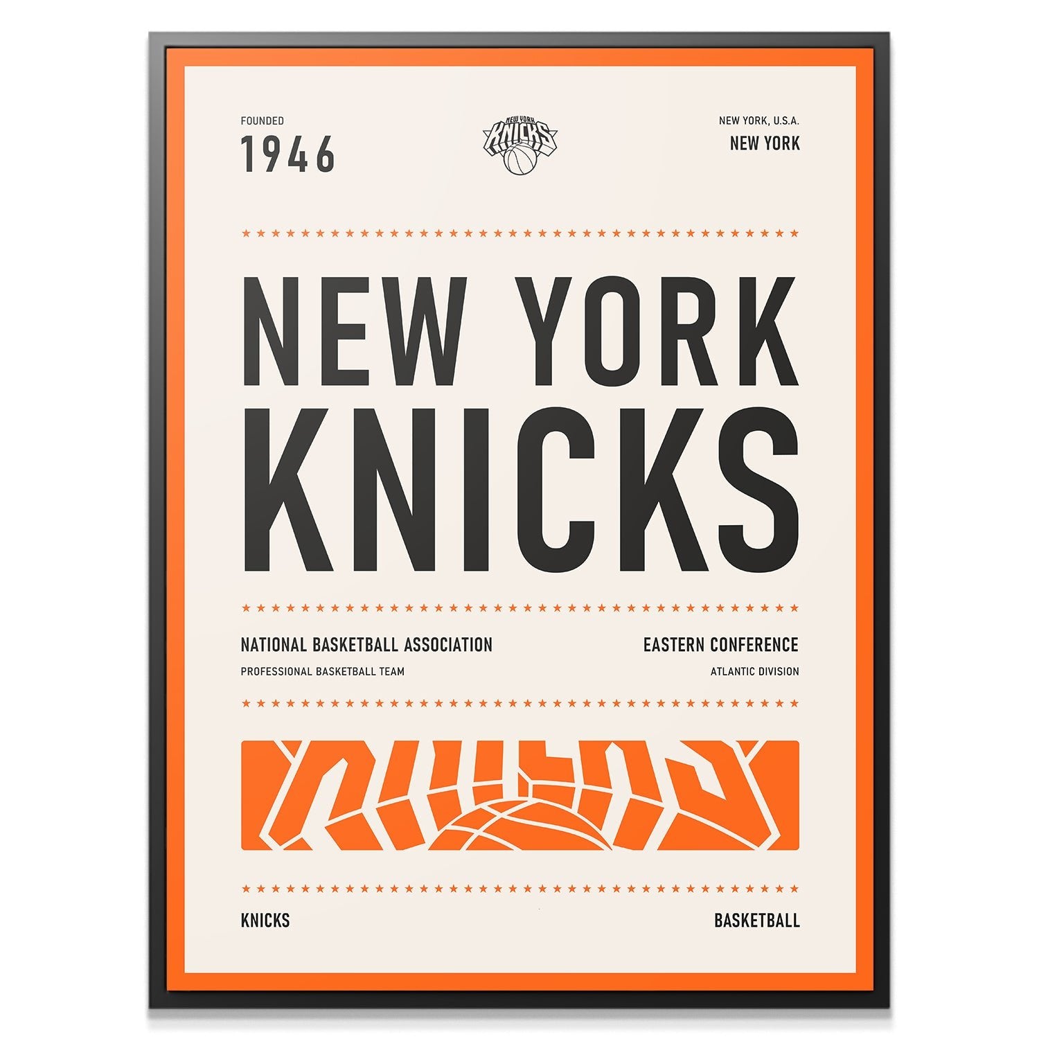 Team Poster - Knicks - IKONICK - NBA Teams
