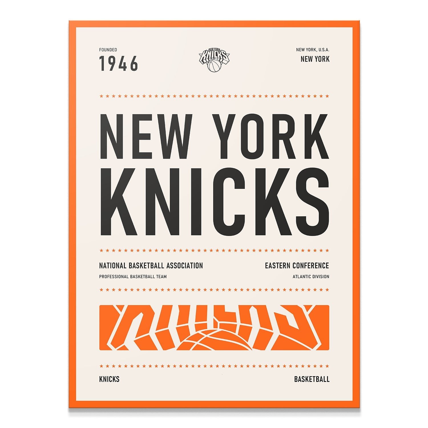 Team Poster - Knicks - IKONICK - NBA Teams