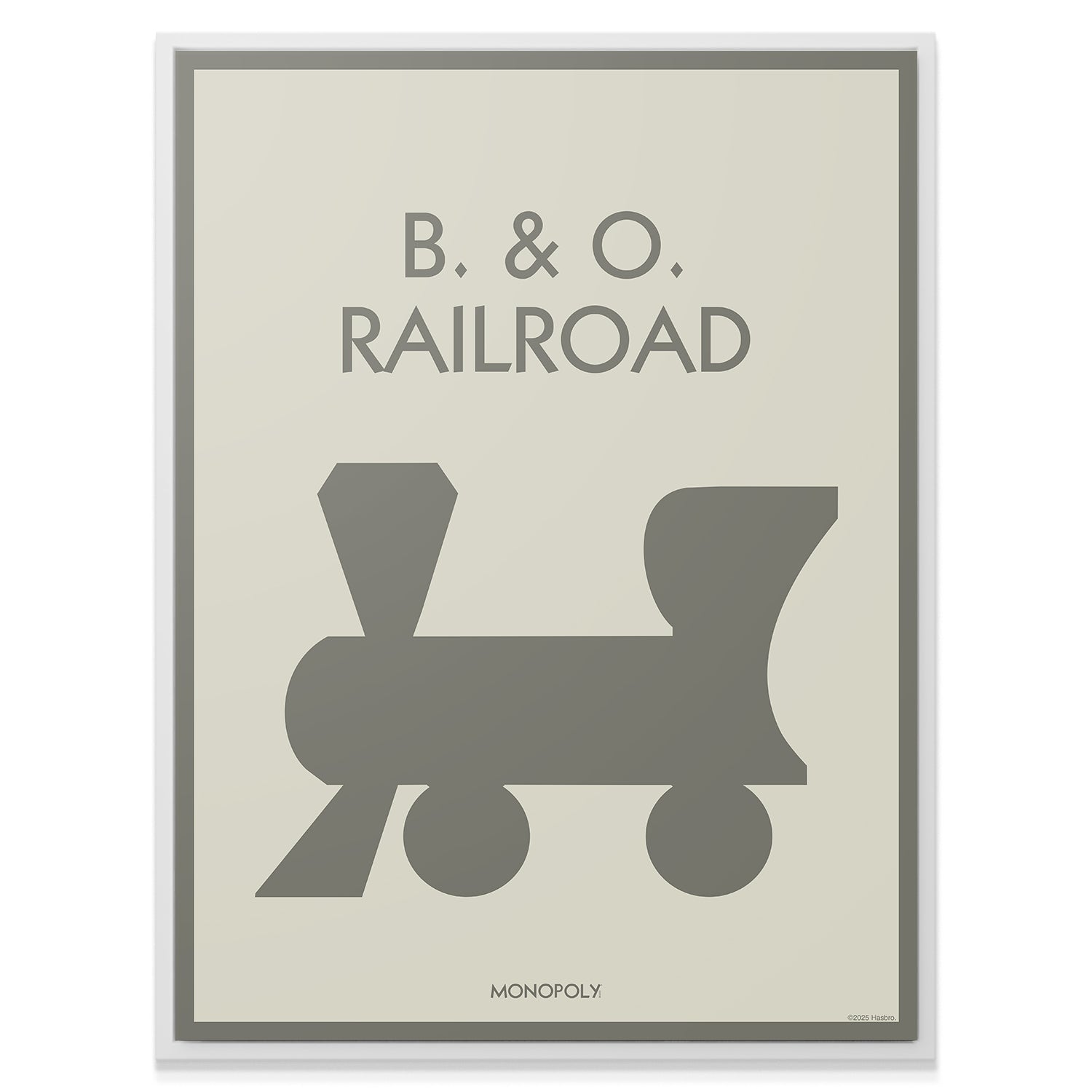 Monopoly - B&O Railroad - Pastel