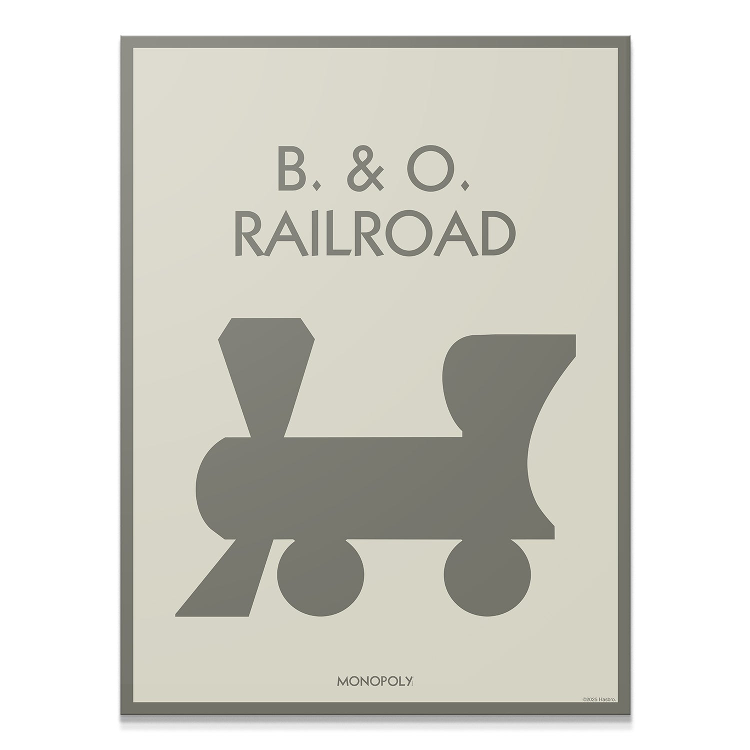 Monopoly - B&O Railroad - Pastel