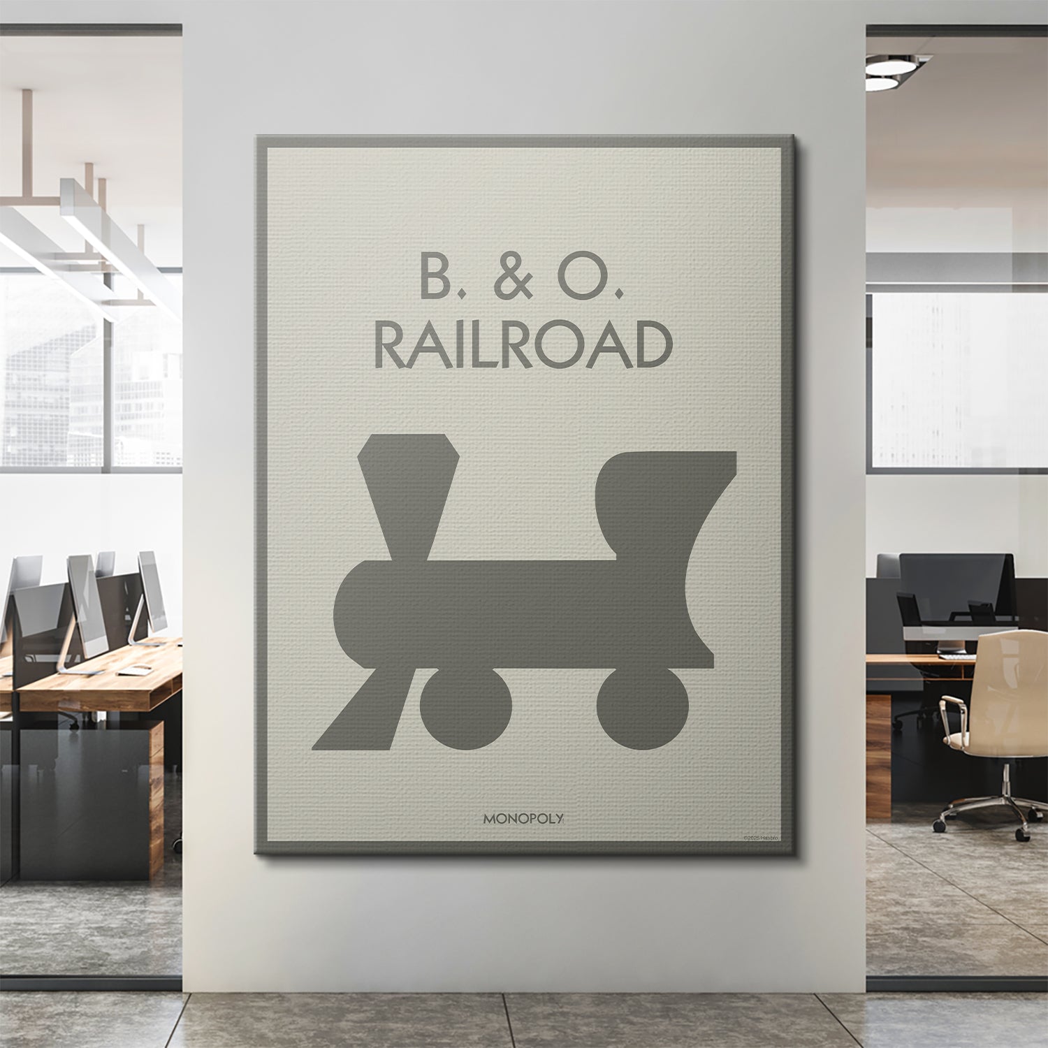 Monopoly - B&O Railroad - Pastel