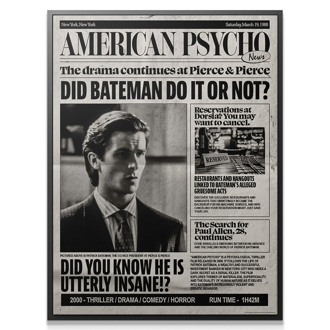 Psycho News - IKONICK - American Psycho