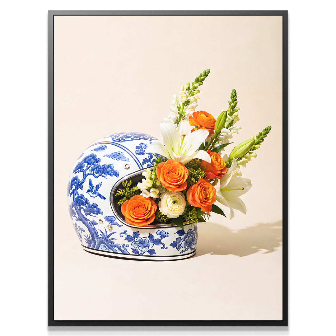 Racing Helmet Vase