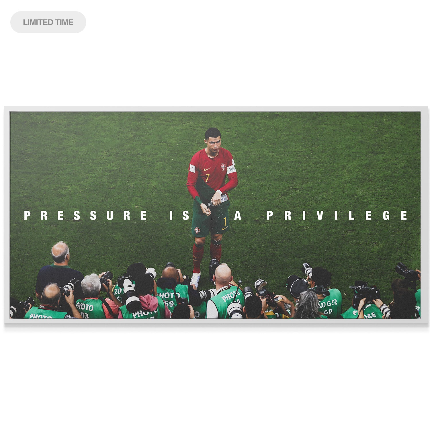 Cristiano Ronaldo - Pressure Is A Privilege - IKONICK - Cristiano Ronaldo