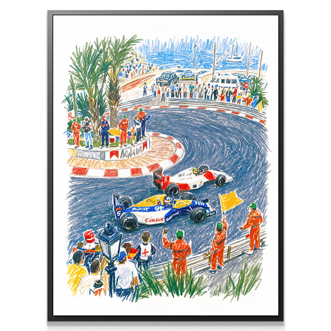 Senna Vs Mansell Monaco 1992