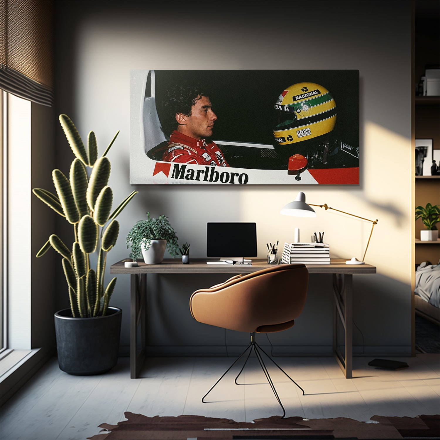 Senna - Man v Machine - Officially Licensed Canvas Art