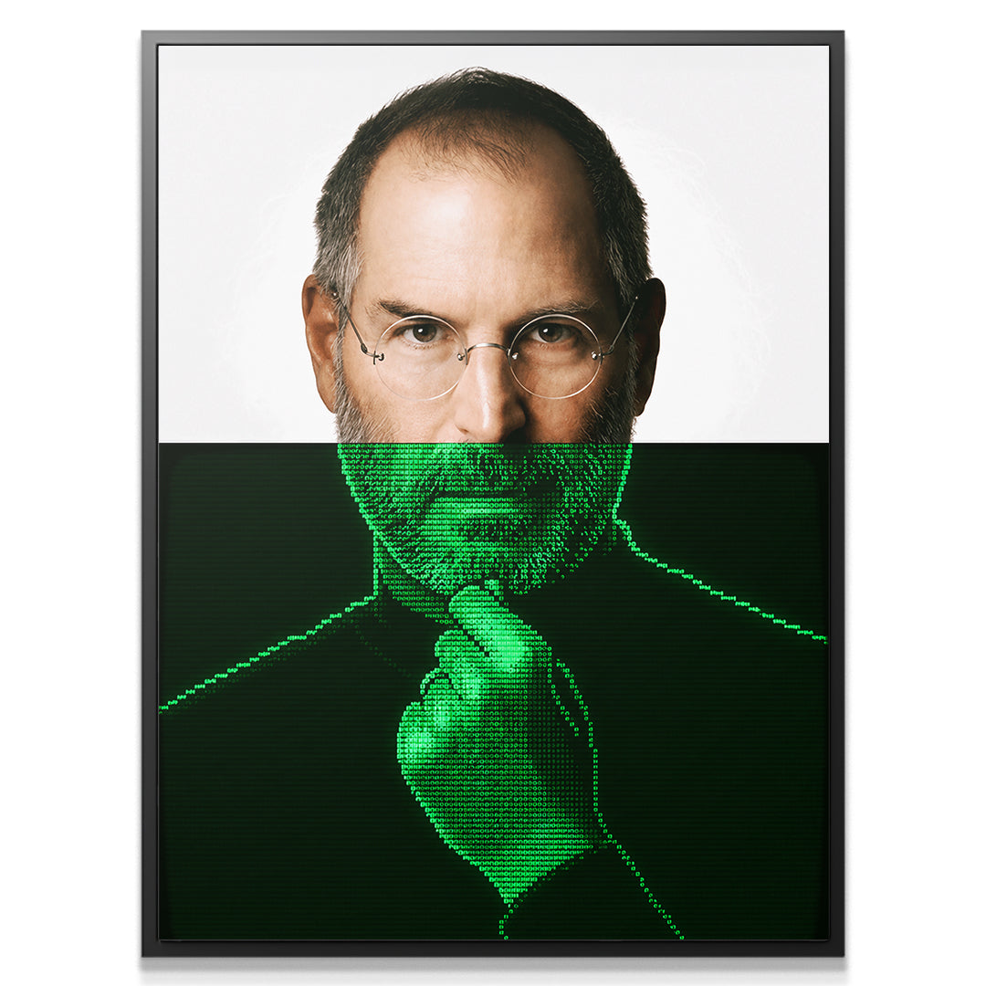Steve Jobs Apple Screen Portrait