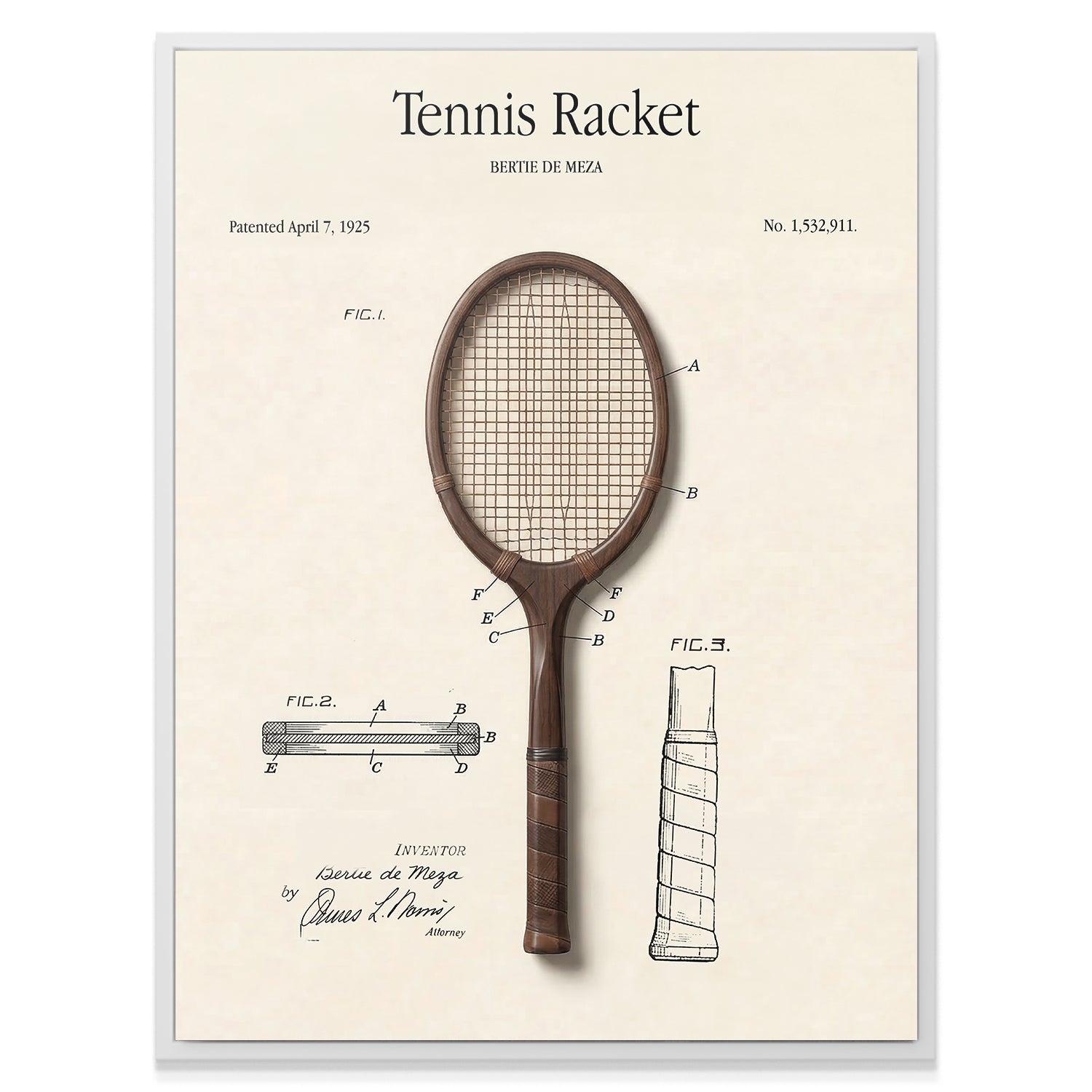 Tennis Racket Patent