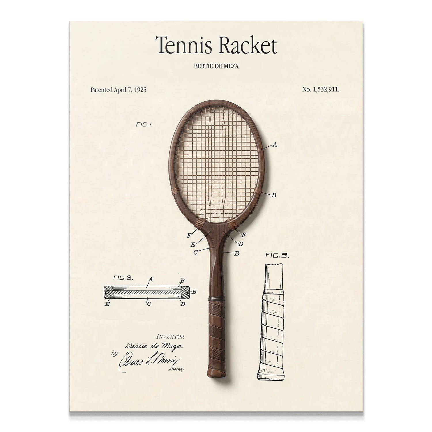 Tennis Racket Patent