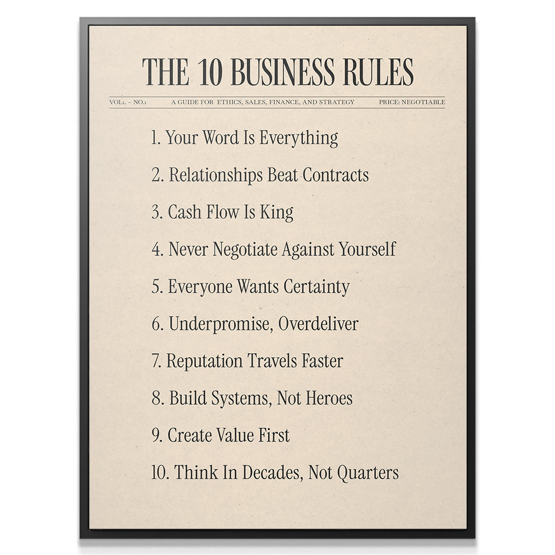 The 10 Business Rules