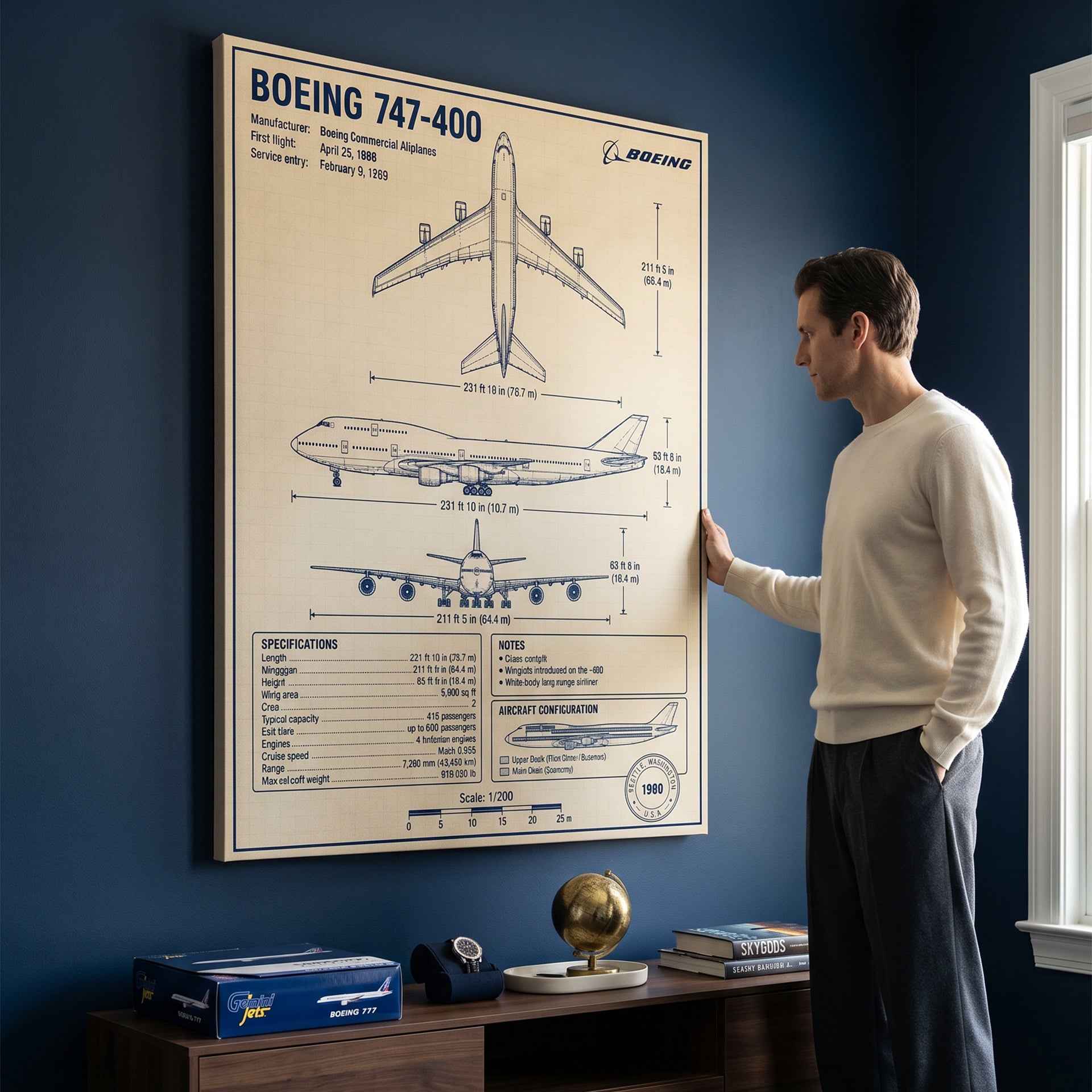 Boeing 747 Blueprint