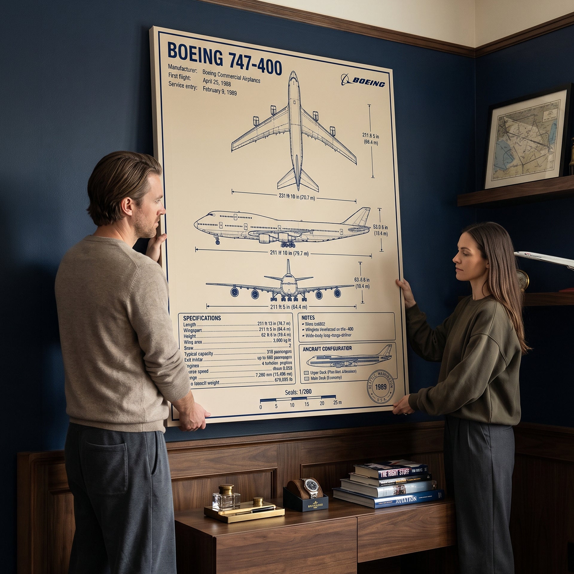 Boeing 747 Blueprint