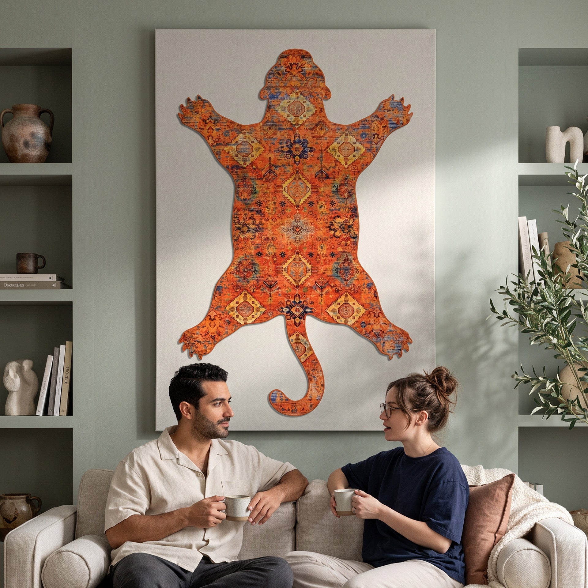 Tiger Rug Orange